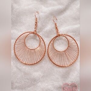 Paparazzi Copper Wire Hoop Earrings